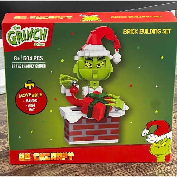 The Grinch Dr Seuss Brickcraft Brick Building Set Up the Chimney Grinch 504 PCS - Picture 1 of 6